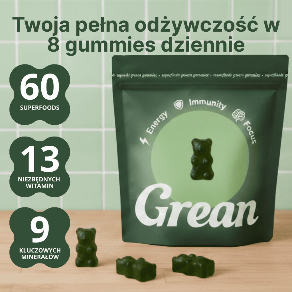 Gumisie wzbogacone w 60+ superfoods