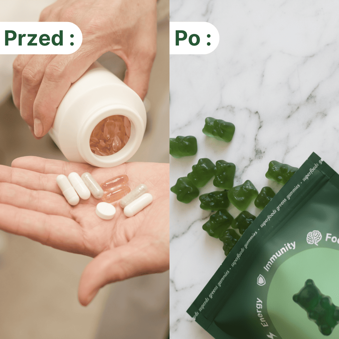 Gumisie wzbogacone w 60+ superfoods