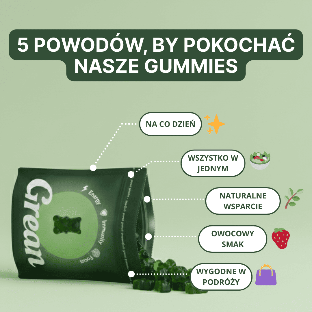 Gumisie wzbogacone w 60+ superfoods